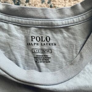 Ralph Lauren light blue large women’s t-shirt